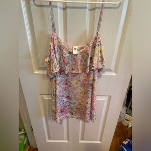 NWOT Sew In Love Cold Shoulder Blouse Floral Print Size 2X